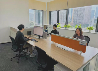 CALAS team members at work in the Shenzhen facility