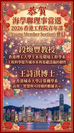 Congratulations to Prof. Shiqi Wang on Election to the HKAE Young Member Section