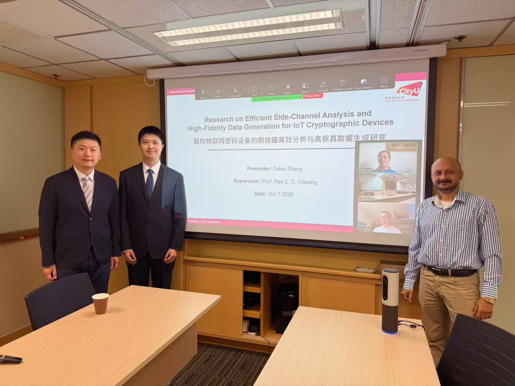 Jerry with the PhD oral examination panel